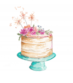 Download Icing Sugar Watercolor Wedding Cake Frosting Hummingbird ...