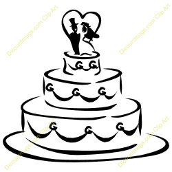 Wedding Shower Clip Art | Clipart 11938 Wedding cake - Wedding cake ...