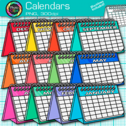Calendar Clip Art {Back to School Graphics for Classroom Morning Meetings} 1