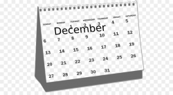 December Calendar Cliparts - Making-The-Web.com