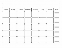 blank month calendar clipart #11 | Work it! | Printable blank ...