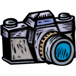 A Professional Photographers Camera clipart. Royalty-free clipart # 156333