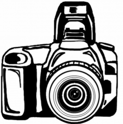 Camera clipart black and white free clipart | Cricut cut files ...
