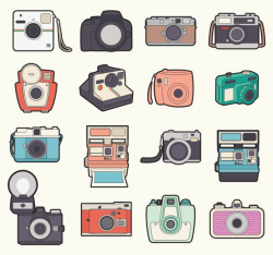 Premium Vector Clipart - Kawaii Camera Clipart - Kawaii Cameras Clip ...