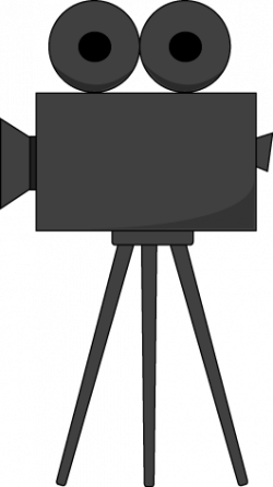 Old Fashioned Movie Camera Clipart - Clip Art Library