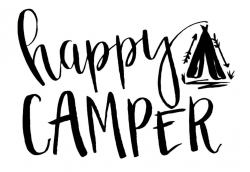 Happy camper clipart black and white 1 » Clipart Station