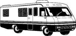 Cartoon RV Motorhome Clip Clipart | craft | Recreational vehicles ...