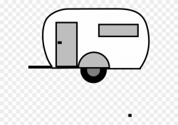 Vintage Camper Clipart - Outline Of Camper Trailer - Png Download ...