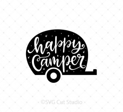 Happy Camper SVG Cut Files