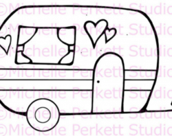 Camper Clipart Black White | Free download best Camper Clipart Black ...