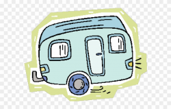 Caravan Clipart Airstream Camper - Transparent Traveling Clip Art ...