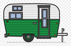 Vintage Camper Clipart - Caravan Clipart In Png Transparent Png ...