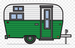 Vintage Camper Clipart - Caravan Clipart In Png Transparent Png ...