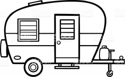 Camper Clipart Vector – Pencil And In Color Camper Clipart Vector ...