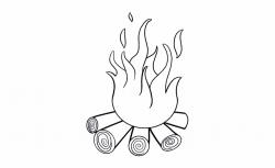 Free Black And White Campfire Clipart, Download Free Clip ...