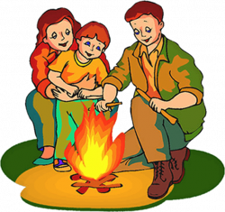 Campfire clipart family, Campfire family Transparent FREE ...