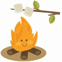 Randome clipart campfire marshmallow pencil and in color ...