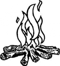 clip art campfire outline | campfire clipart | Camping ...