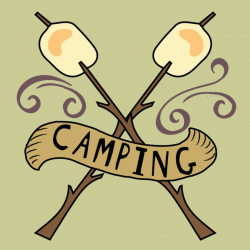 Camping Clipart, summer clipart, bullet journal stickers ...