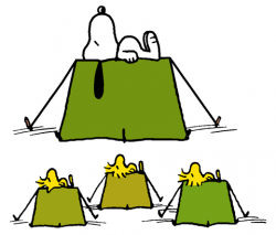 Snoopy Camping Out with Woodstock, Conrad and Olivier ...