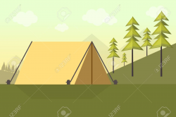 Camping background clipart 2 » Clipart Station