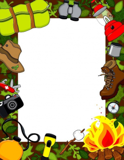 Camping Border Clipart & Free Clip Art Images #20923 - Clipartimage.com