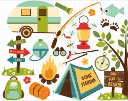 Retro camper clipart - Clip Art Library