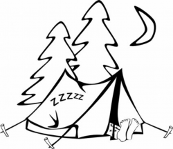 Camping clipart black and white free clipart images clipartbold ...