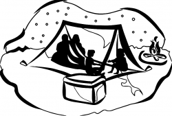 Camping Clipart Black And White | Free download best Camping Clipart ...