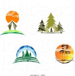 Royalty Free Cabin and Wilderness Logos by Vector Tradition SM - #4353