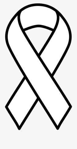 Lung Cancer Ribbon Clip Art - Cancer Ribbon Black And White ...
