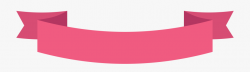 Pink Ribbon Banner Down Arc With Fold End - Pink Ribbon ...