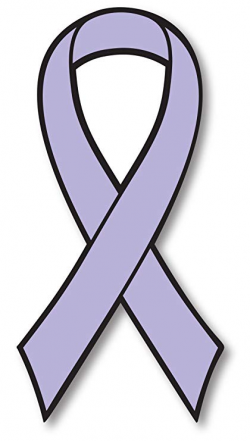 Lavender All Cancer Awareness Ribbon Car Magnet Decal Heavy Duty Waterproof