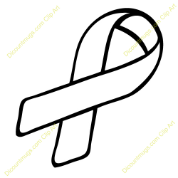 Best Cancer Ribbon Outline #23888 - Clipartion.com