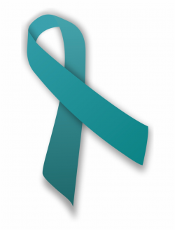 File Teal Ribbon Svg Teal Awareness Ribbon - Clip Art Library