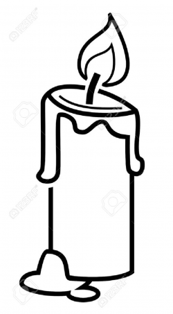 Candles clipart black and white, Candles black and white ...