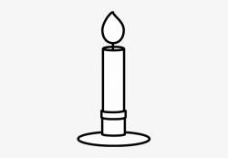Candlestick Candle Clipart - Clipart Black And White Candle ...