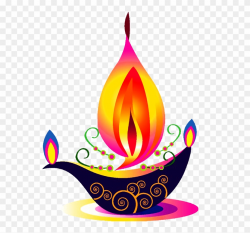 Candle Vector Deepavali - Happy Diwali Images In Hindi ...