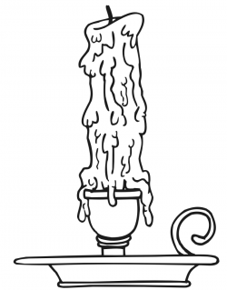 Candle black and white clipart black and white - WikiClipArt