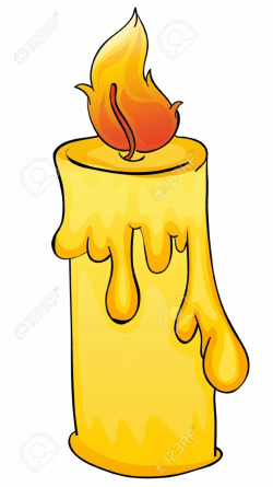 Melting Candle Clipart