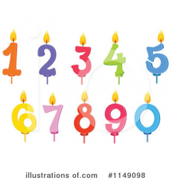 Birthday Candles Clipart #1149098 - Illustration by Graphics RF