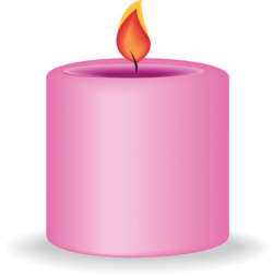 Pink Candle Clipart