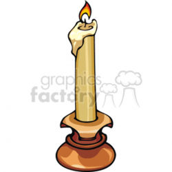 Realistic candle clipart. Royalty-free clipart # 143408