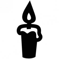 Thanksgiving Candle Silhouette - Clip Art Library