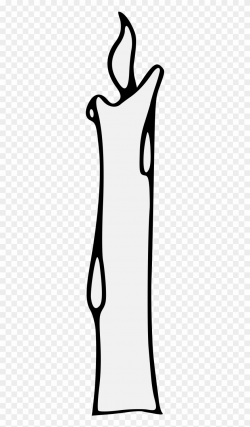 Candle Enflamed - Silhouette Clipart (#3496798) - PinClipart