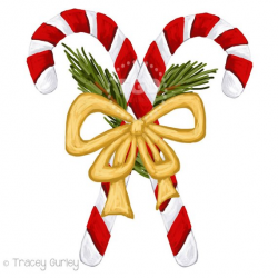 Candy Cane Clip Art, Invitation Art, holiday clip art, candy ...