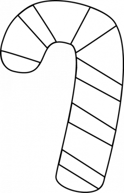 Black and White Candy Cane Clip Art - Black and White Candy ...
