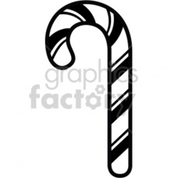 black and white candy cane clipart . Royalty-free clipart # 407254