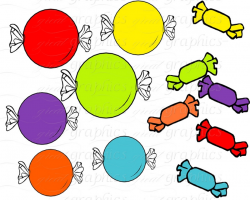 Candy clip art printable candy digital clip art lollipop clipart ...