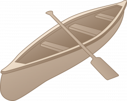 Grey Canoe Clipart Design - Free Clip Art
